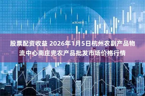 股票配资收益 2026年1月5日杭州农副产品物流中心南庄兜农产品批发市场价格行情
